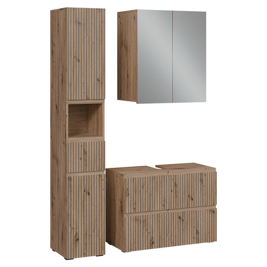 Vicco Set di mobili da bagno 3 pezzi Artigiano 3 parti