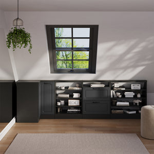 Vicco Mobile sottotetto Mobile angolare Casa di campagna antracite/antracite 75.6 x 81.6 cm con 1 porta