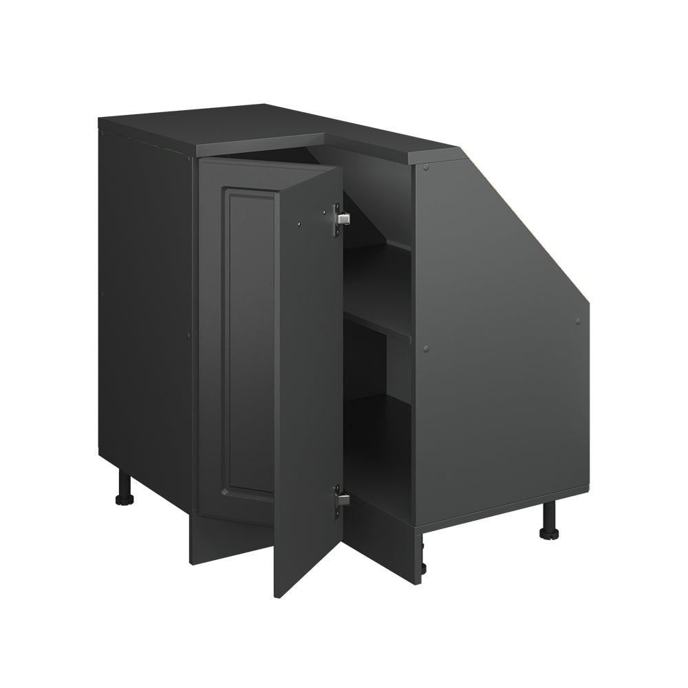 Vicco Mobile cucina angolare per sottotetto Antracite casa di campagna 75.6 cm con 1 porta