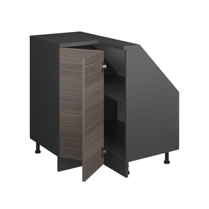 Vicco Mobile cucina angolare per sottotetto Grigio nobile 75.6 cm con 1 porta
