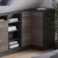 Vicco Mobile sottotetto Mobile angolare Grigio nobile/antracite 75.6 x 81.6 cm con 1 porta