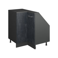 Vicco Mobile sottotetto Mobile angolare Calcestruzzo nero/antracite 75.6 x 81.6 cm con 1 porta