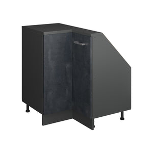 Vicco Mobile sottotetto Mobile angolare Calcestruzzo nero/antracite 75.6 x 81.6 cm con 1 porta