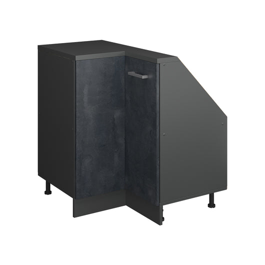 Vicco Mobile sottotetto Mobile angolare Calcestruzzo nero/antracite 75.6 x 81.6 cm con 1 porta