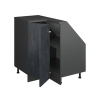 Vicco Mobile sottotetto Mobile angolare Calcestruzzo nero/antracite 75.6 x 81.6 cm con 1 porta