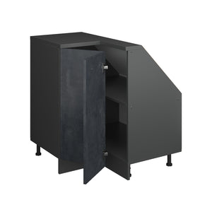 Vicco Mobile sottotetto Mobile angolare Calcestruzzo nero/antracite 75.6 x 81.6 cm con 1 porta