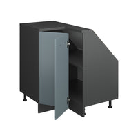 Vicco Mobile cucina angolare per sottotetto Grigio-blu 75.6 cm con 1 porta