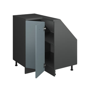 Vicco Mobile cucina angolare per sottotetto Grigio-blu 75.6 cm con 1 porta