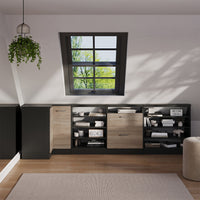 Vicco Mobile sottotetto Mobile angolare Sonoma/antracite 75.6 x 81.6 cm con 1 porta