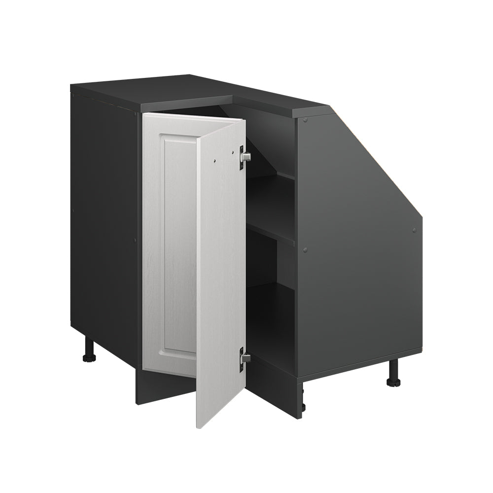 Vicco Mobile cucina angolare per sottotetto Bianco casa di campagna 75.6 cm con 1 porta