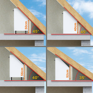 Vicco Mobile sottotetto Mobile angolare Rovere nero/oro lucido 75.6 x 81.6 cm con 1 porta