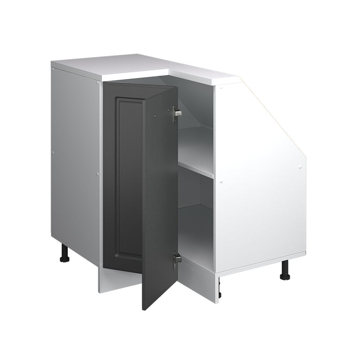 Vicco Mobile cucina angolare per sottotetto Antracite casa di campagna 75.6 cm con 1 porta