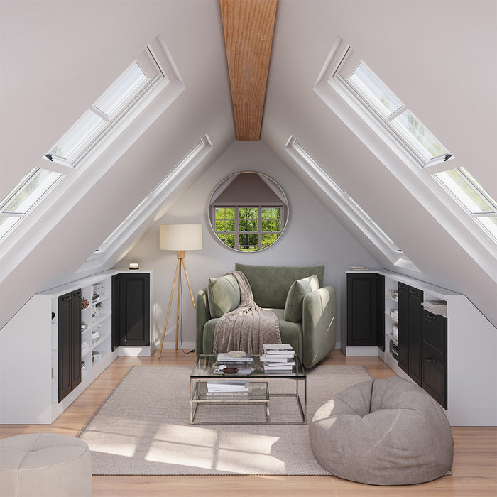 Vicco Mobile sottotetto Mobile angolare Antracite casa di campagna/bianco 75.6 x 81.6 cm con 1 porta