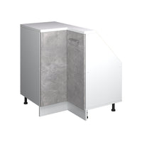 Vicco Mobile sottotetto Mobile angolare Cemento/Bianco 75.6 x 81.6 cm con 1 porta