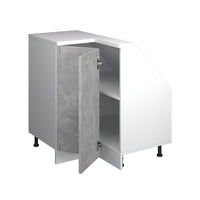 Vicco Mobile sottotetto Mobile angolare Cemento/Bianco 75.6 x 81.6 cm con 1 porta