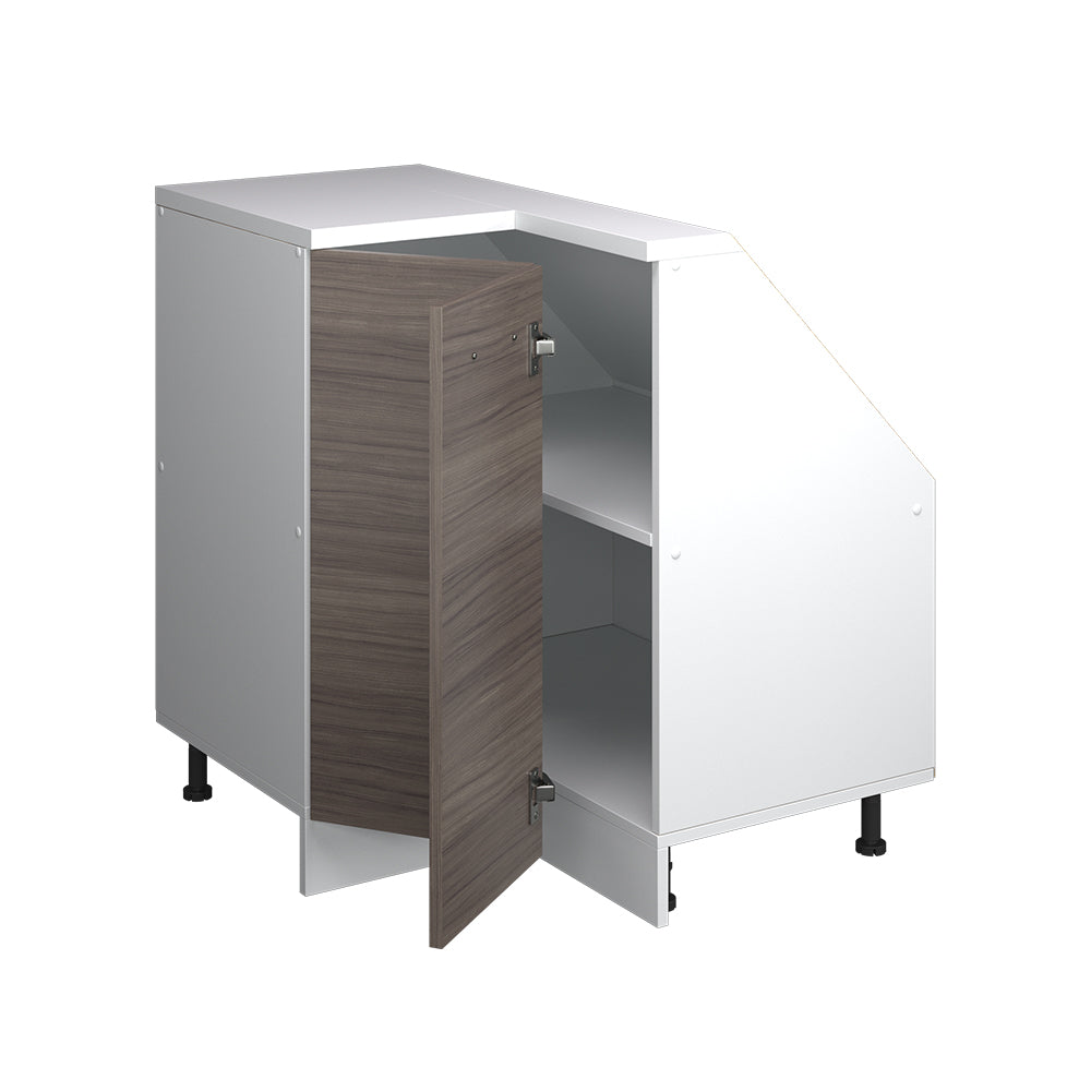Vicco Mobile cucina angolare per sottotetto Grigio nobile 75.6 cm con 1 porta