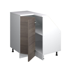 Vicco Mobile cucina angolare per sottotetto Grigio nobile 75.6 cm con 1 porta