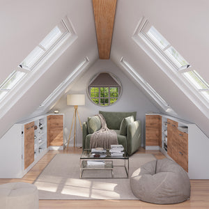 Vicco Mobile sottotetto Mobile angolare Quercia dorata/bianco 75.6 x 81.6 cm con 1 porta