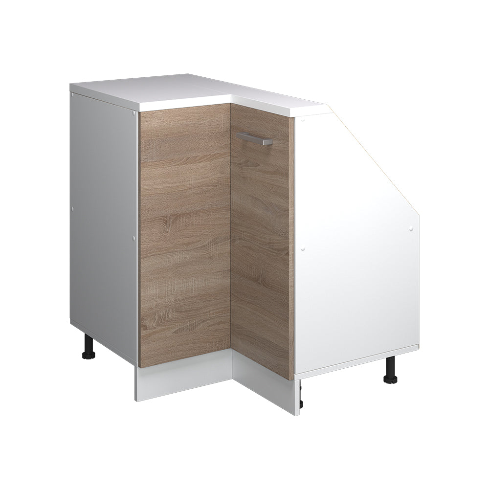 Vicco Mobile sottotetto Mobile angolare Sonoma/Bianco 75.6 x 81.6 cm con 1 porta