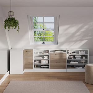 Vicco Mobile sottotetto Mobile angolare Sonoma/Bianco 75.6 x 81.6 cm con 1 porta