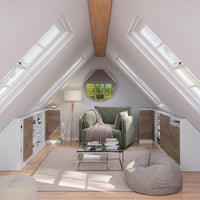 Vicco Mobile sottotetto Mobile angolare Sonoma/Bianco 75.6 x 81.6 cm con 1 porta