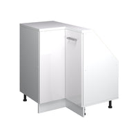 Vicco Mobile cucina angolare per sottotetto Bianco lucido 75.6 cm con 1 porta