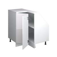 Vicco Mobile cucina angolare per sottotetto Bianco lucido 75.6 cm con 1 porta