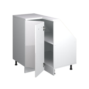 Vicco Mobile cucina angolare per sottotetto Bianco lucido 75.6 cm con 1 porta