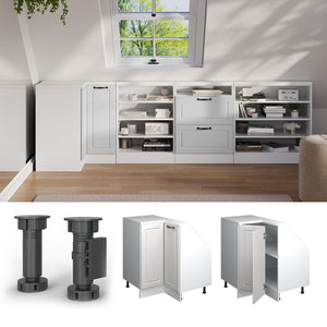 Vicco Mobile sottotetto Mobile angolare Casa di campagna bianca/bianco 75.6 x 81.6 cm con 1 porta