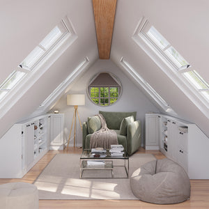 Vicco Mobile sottotetto Mobile angolare Casa di campagna bianca/bianco 75.6 x 81.6 cm con 1 porta