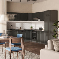 Vicco Mobile cucina angolare per sottotetto Antracite casa di campagna 75.6 cm con 1 porta