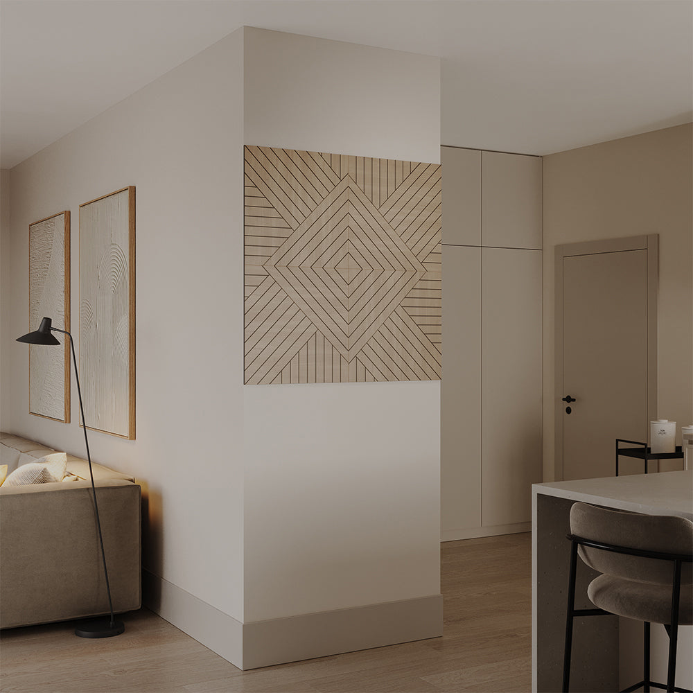 Vicco Pannello a parete Rovere 4 pezzi