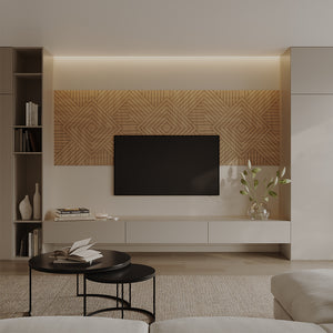 Vicco Pannello a parete Rovere 8 pezzi