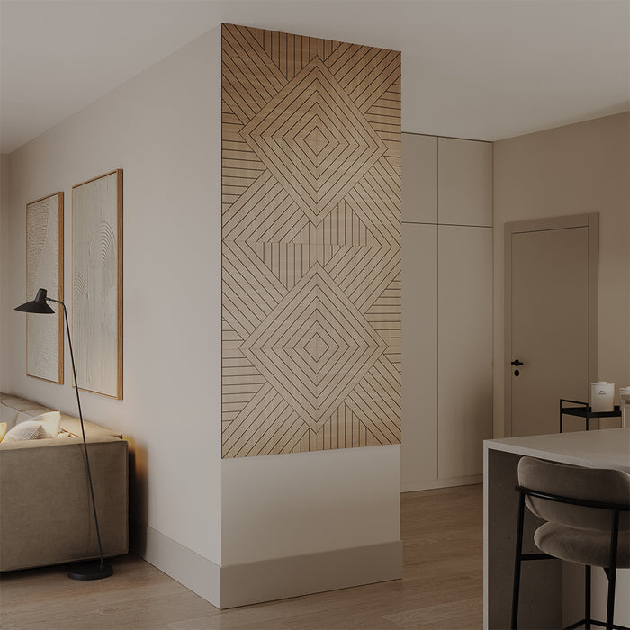 Vicco Pannello a parete Rovere 8 pezzi