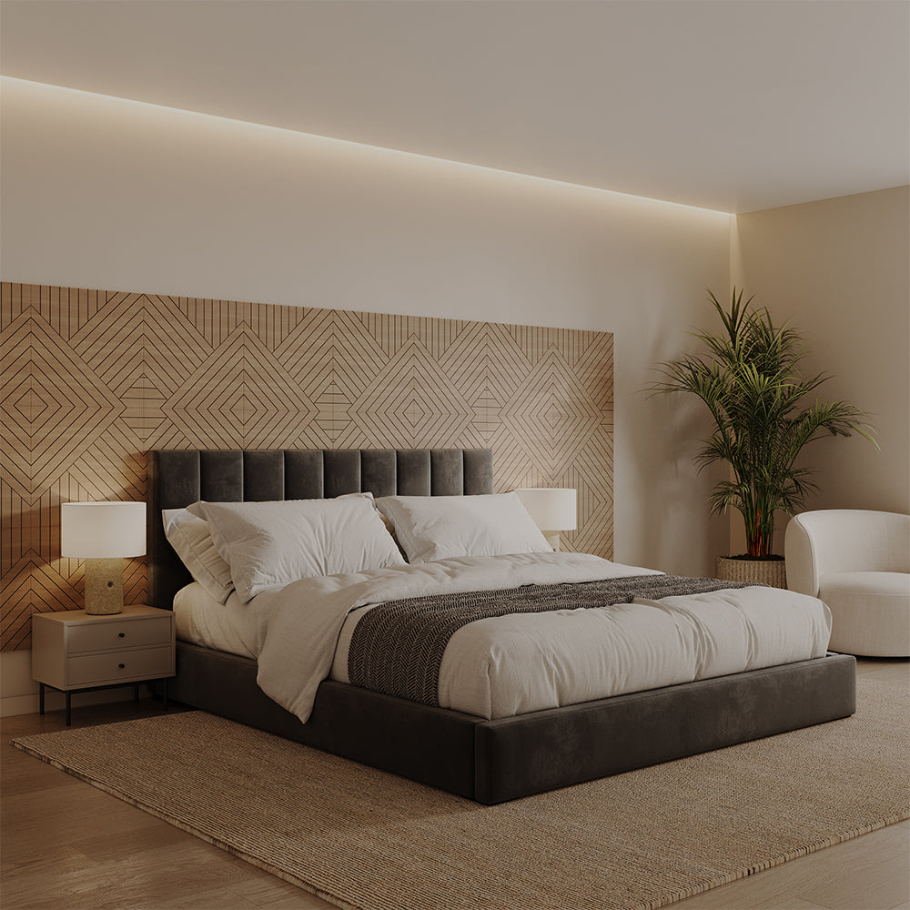 Vicco Pannello a parete Rovere 8 pezzi