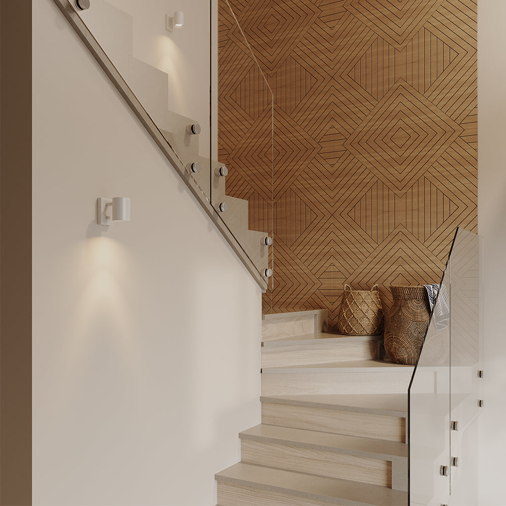 Vicco Pannello a parete Rovere 8 pezzi