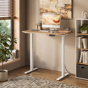 Vicco Scrivania Bianco/Artisan 120 x 70 cm 2 motori