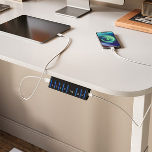 Vicco Scrivania Bianco 120 x 70 cm 2 motori