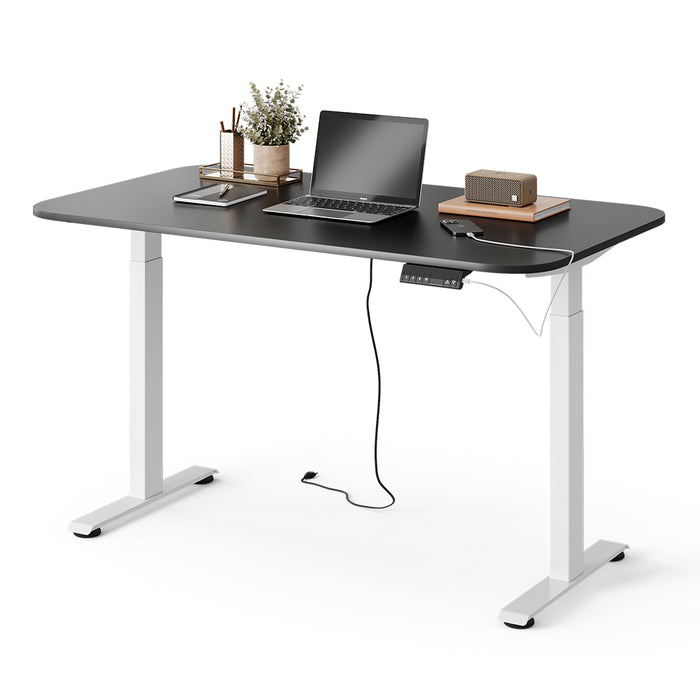 Vicco Scrivania Bianco/antracite 140 x 80 cm 2 motori