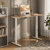 Vicco Scrivania Bianco/Artisan 140 x 80 cm 2 motori