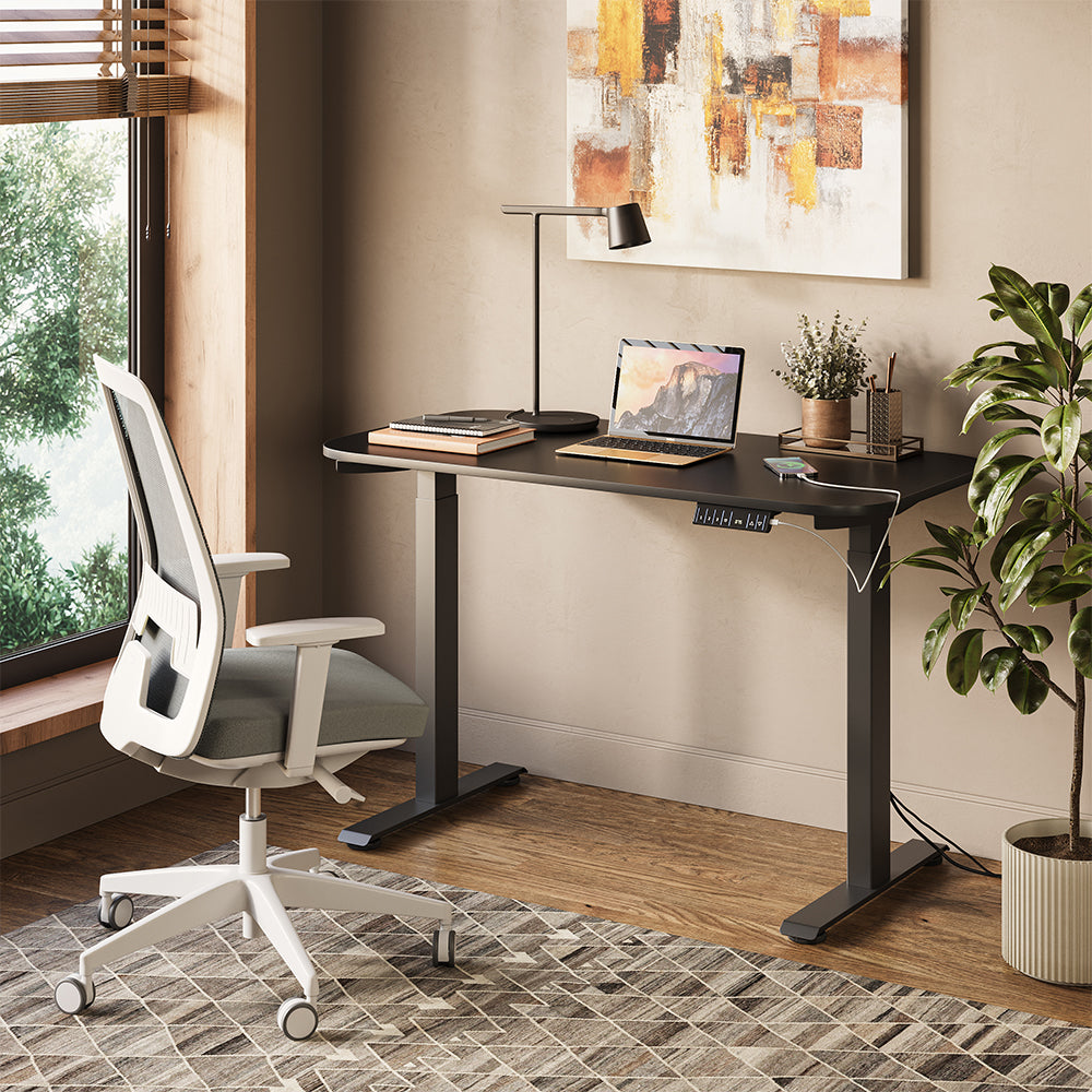 Vicco Scrivania Nero/Antracite 120 x 60 cm 2 motori