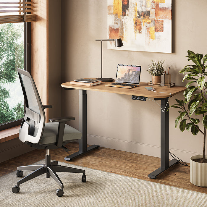 Vicco Scrivania Nero/Artigianale 120 x 60 cm 2 motori