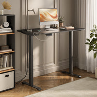 Vicco Scrivania Nero/Antracite 140 x 80 cm 2 motori