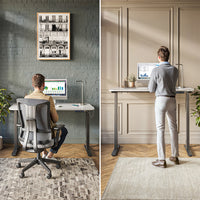 Vicco Scrivania Nero/Antracite 140 x 80 cm 2 motori