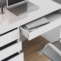 Vicco Scrivania Bianco 55 x 120 cm con cassetti