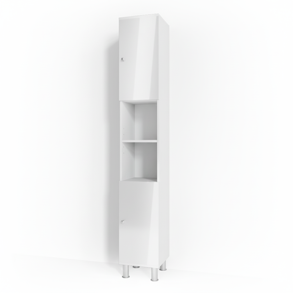 Vicco Mobile bagno alto Bianco lucido 30 x 190 cm