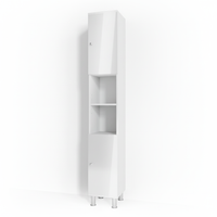 Vicco Mobile bagno alto Bianco lucido 30 x 190 cm