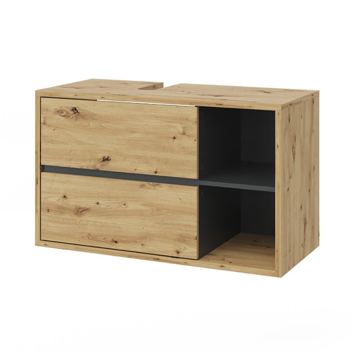 Vicco Mobiletto per lavabo Rovere artigianale 100 x 60 cm