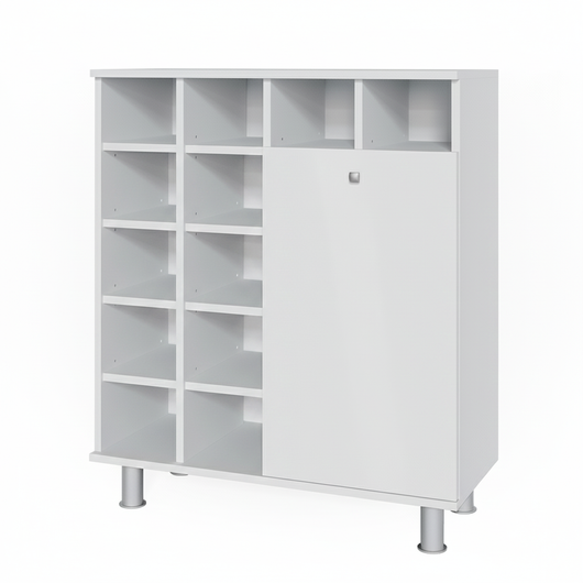 Vicco Armadietto da bagno con portabiancheria Bianco 78.4 x 91.6 cm
