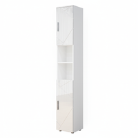 Vicco Mobile bagno alto Bianco lucido 30 x 192 cm